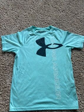 Under Armour Youth Tee - Mint with Black Logo